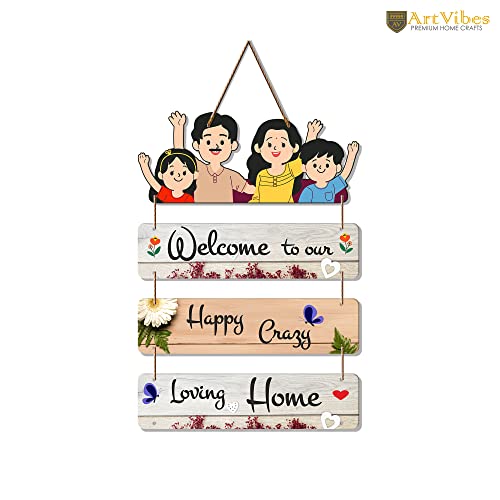 Artvibes Home Quote Wooden Wall Hangings Decor For Home | Bed Room | Quotes Decor Item | Home Quotes Wall Hanging | Modern Decor Items | Wall Poster | Artworks Hangings | Unique Gift (WH_6906N) - Image 5