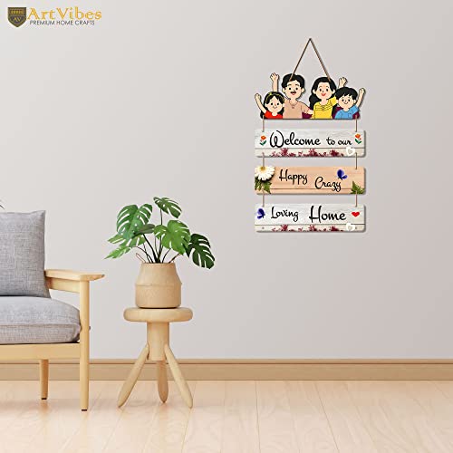 Artvibes Home Quote Wooden Wall Hangings Decor For Home | Bed Room | Quotes Decor Item | Home Quotes Wall Hanging | Modern Decor Items | Wall Poster | Artworks Hangings | Unique Gift (WH_6906N) - Image 4