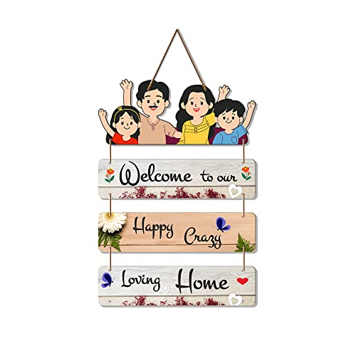 Artvibes Home Quote Wooden Wall Hangings Decor For Home | Bed Room | Quotes Decor Item | Home Quotes Wall Hanging | Modern Decor Items | Wall Poster | Artworks Hangings | Unique Gift (WH_6906N) - Image 1