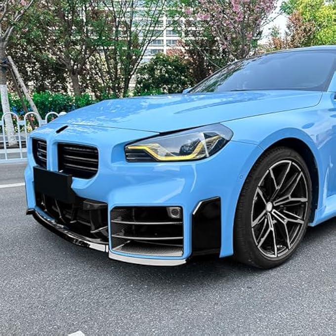 AUSMILA Car Front Bumper Spoiler Splitter Lip Kit for BMW M2 G87 2023-2025 - Image 5