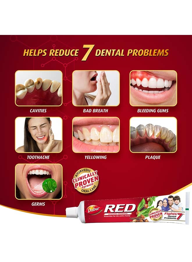 Dabur Ayurvedic Toothpaste Pack of 4 - Image 4