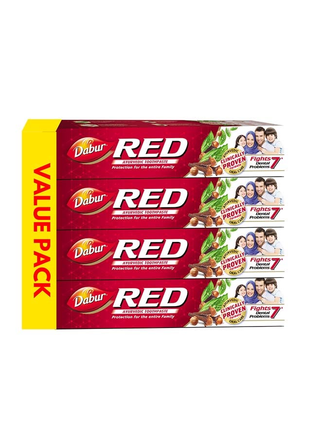 Dabur Ayurvedic Toothpaste Pack of 4 - Image 1