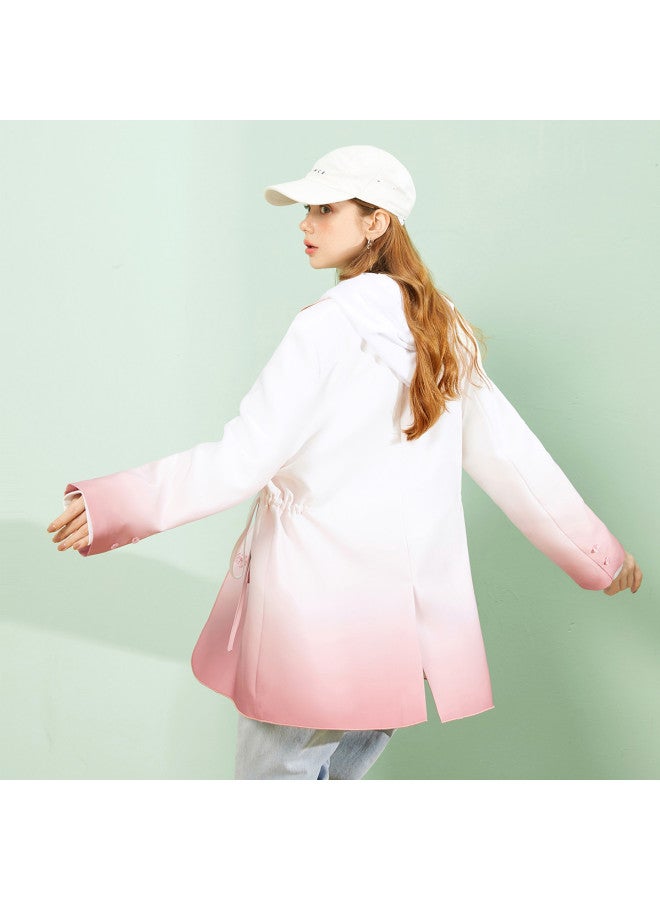 EPTISON College-Style Women'S Blazer With Drawstring Waist Design, Fashionable Gradient Trend, Stylish Women'S Suit For Autumn - Image 5