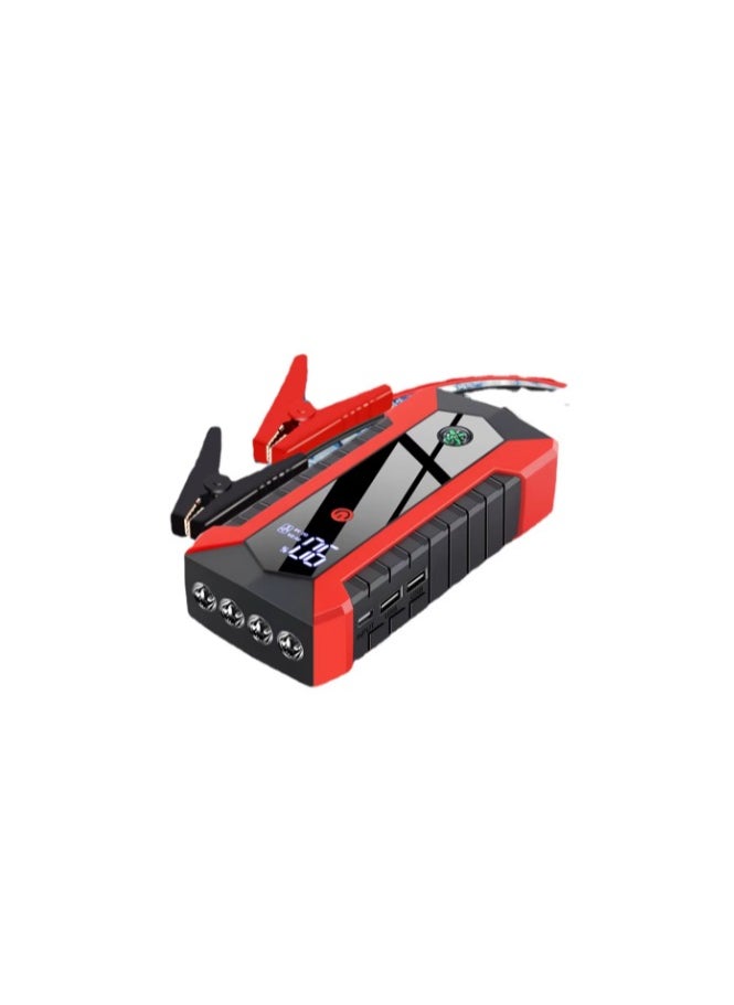 Generic Emergency  Car Jump Starter Power Bank, 2000A/12V Peak Current 10000mAh Portable Jump Starter with 33W USB-C Power Delivery, Dual QC 3.0 USB Ports, LED Light (Reddish black).  - Image 4