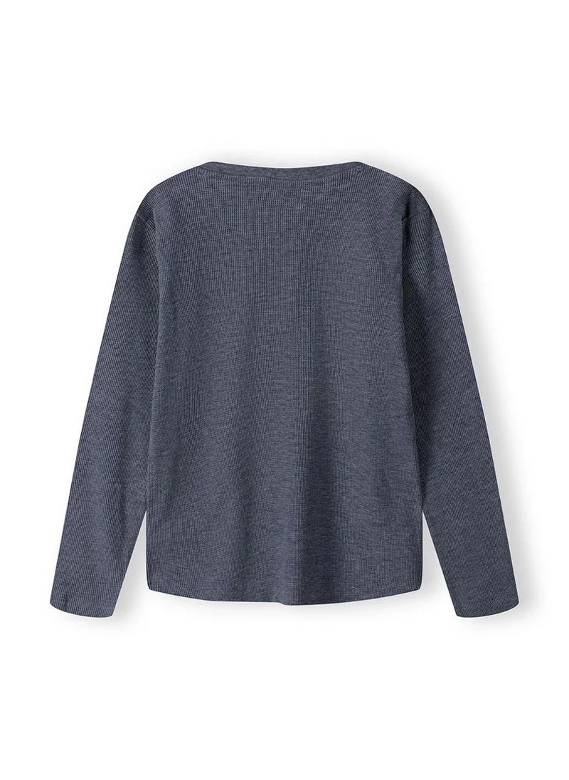 مينوتي Teen Boys  Waffle Henley Tee