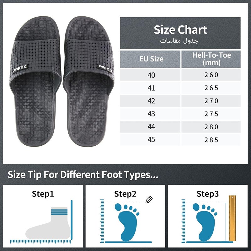 D.D.Star Big Size Bathroom Slippers For Men and Women Non-Slip Quick Drying Shower Shoes Comfortable And Soft Sole Slide On Sandal - Image 5