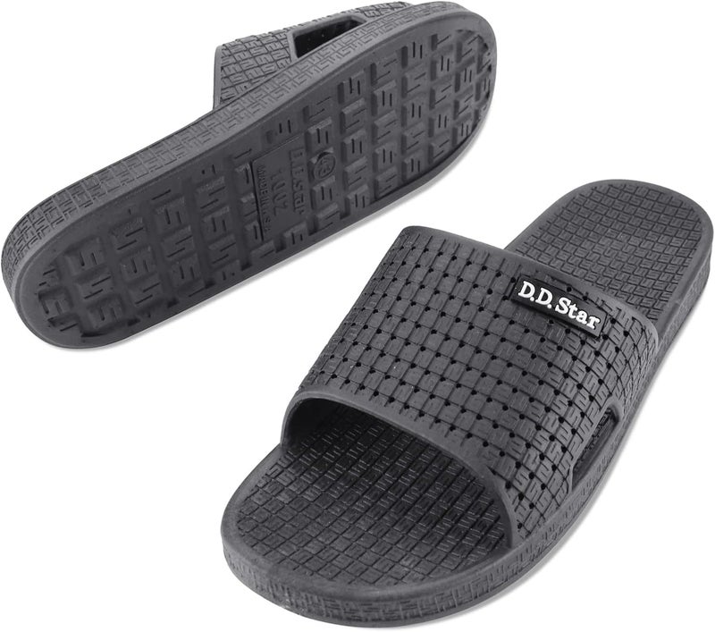 D.D.Star Big Size Bathroom Slippers For Men and Women Non-Slip Quick Drying Shower Shoes Comfortable And Soft Sole Slide On Sandal - Image 1