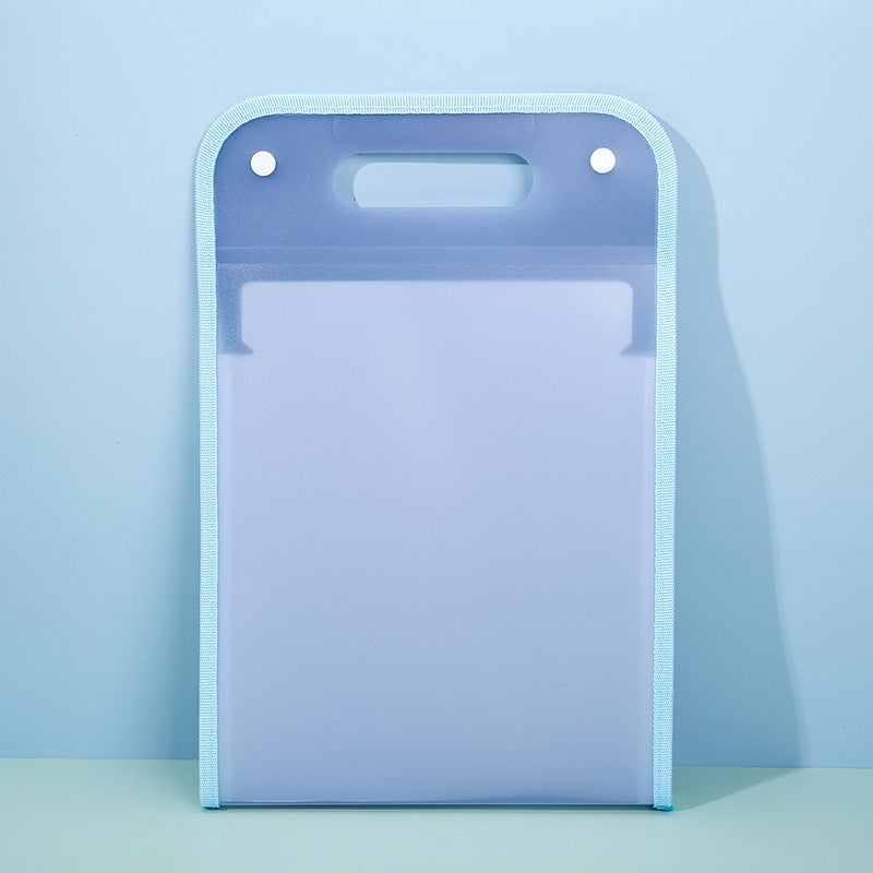A4 Vertical Edge File Bag Large Capacity Student Test Paper Classification Storage Bag 13 Compartments Satchel Accordion Bag Stationery Bag - Image 1