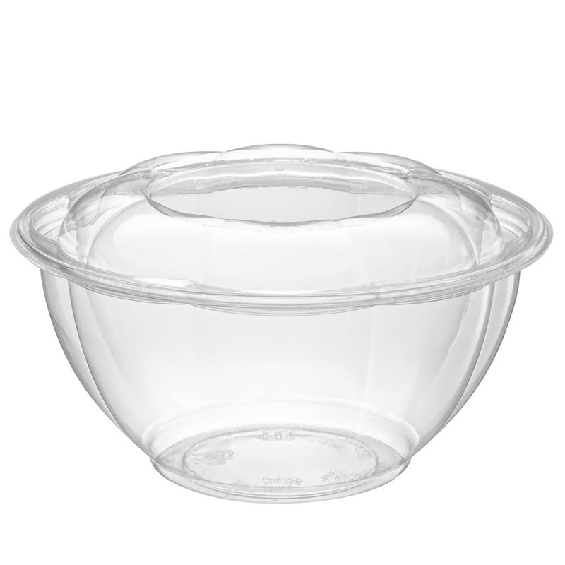 Comfy Package GUSTO [32 oz. - 50 Count] Clear Plastic Salad Bowls with Lids  Disposable Salad Containers for Lunch - Perfect for Takeout  Salads  and Meal Prep - Image 2