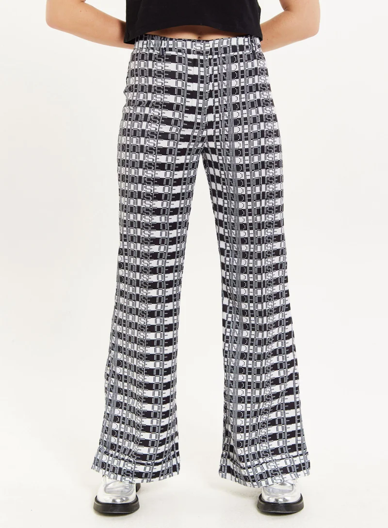 house of holland Striped Trousers in Black & White