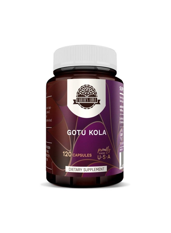HerbEra Earth's Love - Gotu Kola 120 Capsules, 500 mg, Gotu Kola (Centella Asiatica) Dried Herb (120 Capsules) - Image 1