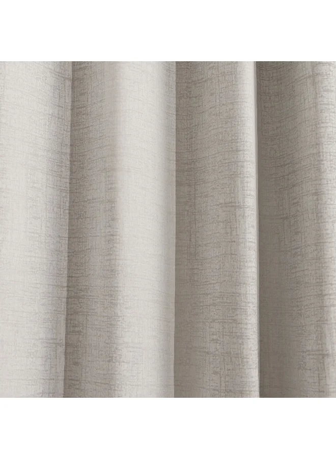 Home Box Martha 2-Piece Extra Long Jacquard Blackout Curtain Set - 140x300 cm