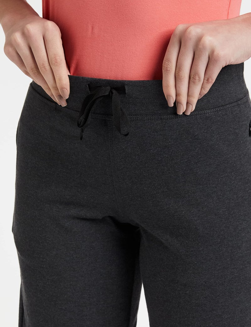Enamor E044 Mid-Rise Stretch Cotton City Shorts for Women with Zipper Pockets(E044_CHARCOALMELANGE_M) - Image 5