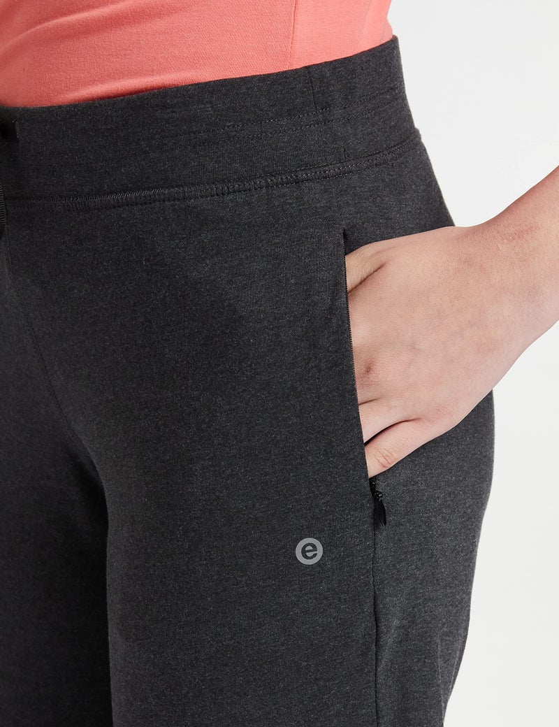 Enamor E044 Mid-Rise Stretch Cotton City Shorts for Women with Zipper Pockets(E044_CHARCOALMELANGE_M) - Image 3