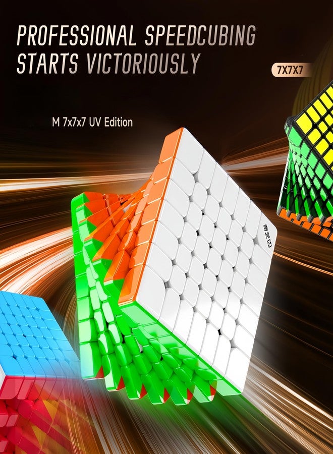 LiangCuber QY Toys Speed Cube 7x7 Magnetic UV Coating Stickerless, Magnetic Puzzle Cube 7x7 Small Size 62.5mm - Image 2