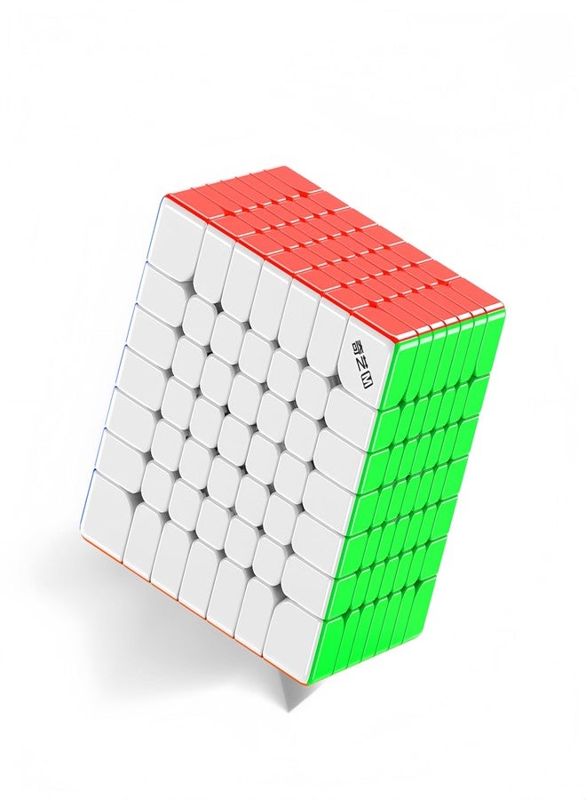 LiangCuber QY Toys Speed Cube 7x7 Magnetic UV Coating Stickerless, Magnetic Puzzle Cube 7x7 Small Size 62.5mm - Image 1