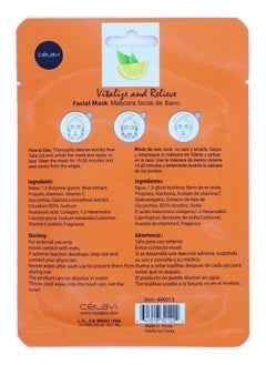 Celavi Cosmetics Celavi Essence Facial Mask Paper Sheet Korea Skin Care Moisturizing 12 Pack (Vitamin C)  - Image 2