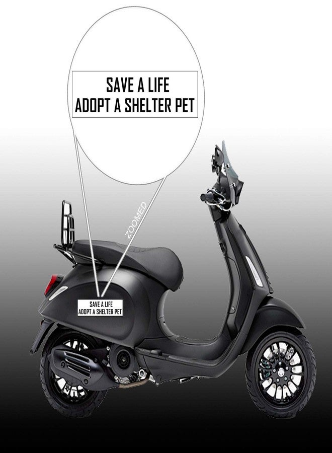 WitnyStore Save a Life Adopt a Shelter Pet 8" Long Black Letters White Background Inspirational Quote Vinyl Décor Sticker Bumper Car Locker Window Wall Notebook Waterproof Stickers for Animal Lovers - Image 4