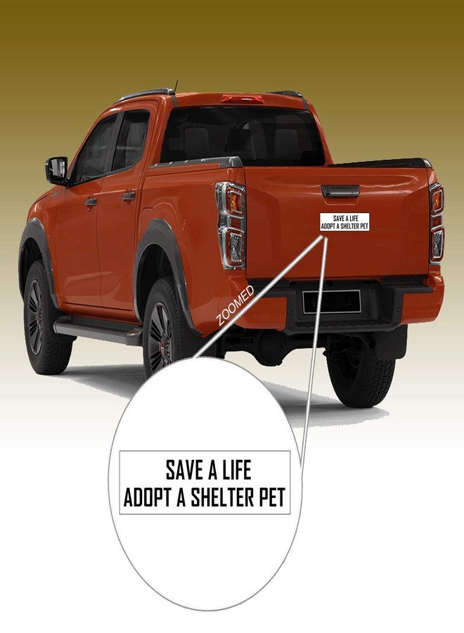 WitnyStore Save a Life Adopt a Shelter Pet 8" Long Black Letters White Background Inspirational Quote Vinyl Décor Sticker Bumper Car Locker Window Wall Notebook Waterproof Stickers for Animal Lovers - Image 5