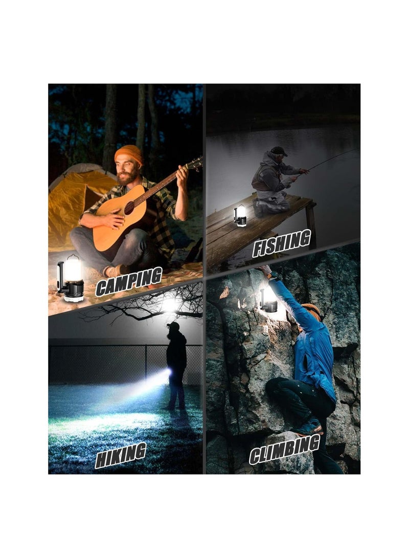 Rechargeable LED Camping Lights, 1500 Lumen Fast Direct Charge Camping Torch with 6 Modes, Waterproof Outdoor Spotlight Searchlight Flashlight for Power Outage Hiking Camping - Image 3