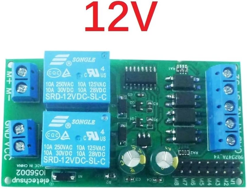 DC 12V 24V Motor Forward Reverse Controller with Limit Relay Driver Module for Lift Pusher - Image 2