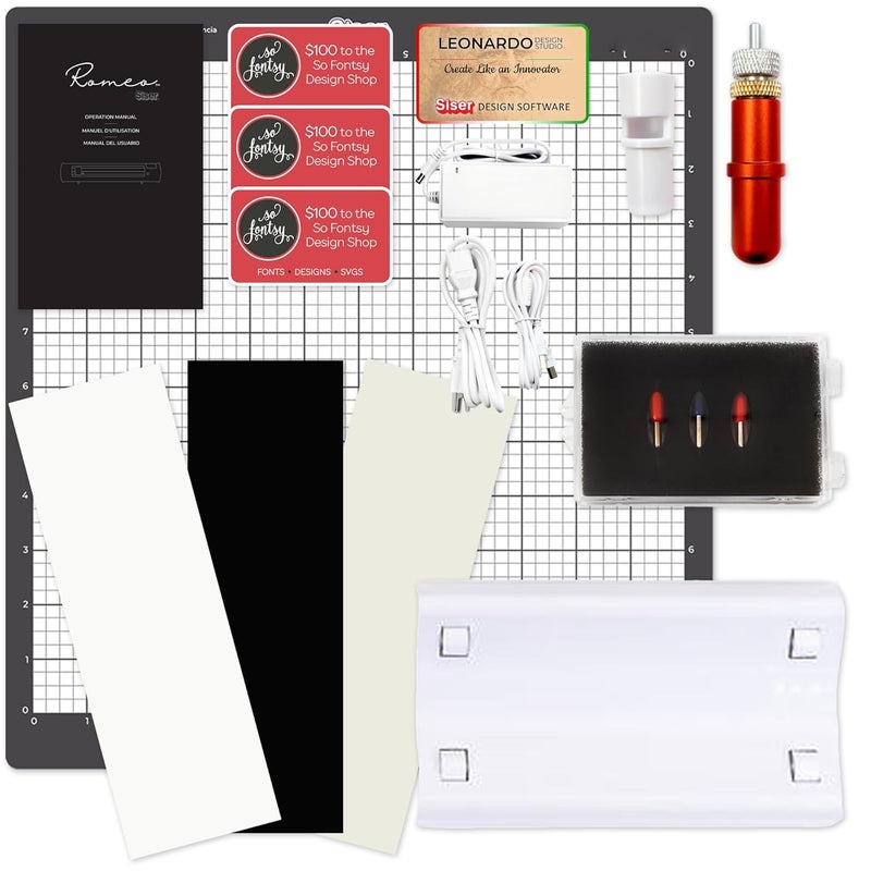 SISER آلة قطع الفينيل الاحترافية سيسر روميو 24 - حزمة ديلوكس مع فينيل HTV - Image 3