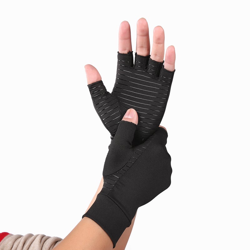 New Popular Health Care And Rehabilitation Gloves Sports Training Half-Finger Non-Slip Breathable Pressure Care Gloves - Image 1