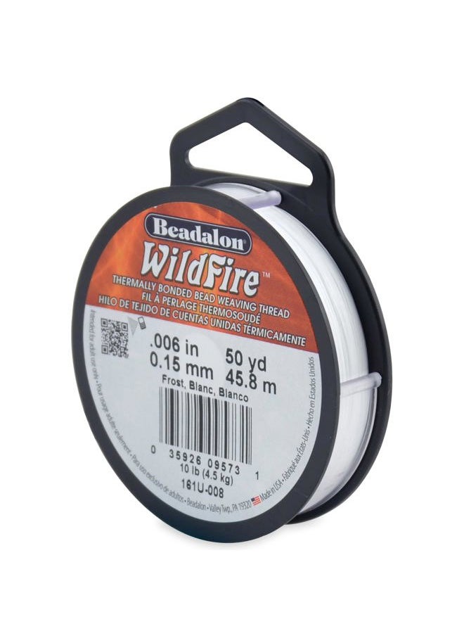 Beadalon Wildfire, 0.006 in, 0.15 mm, Break Strength 10 lb / 4.5 kg, Frost, 50 yd / 45 m  - Image 1
