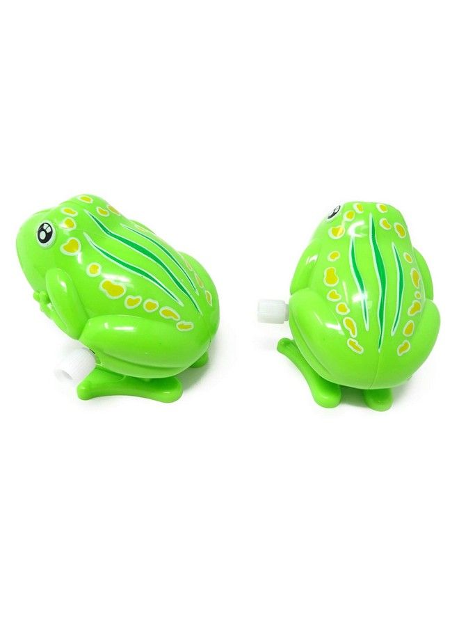 HONBAY 2Pcs Cute Nostalgic Jumping Frog Toys With Clockwork - Image 2