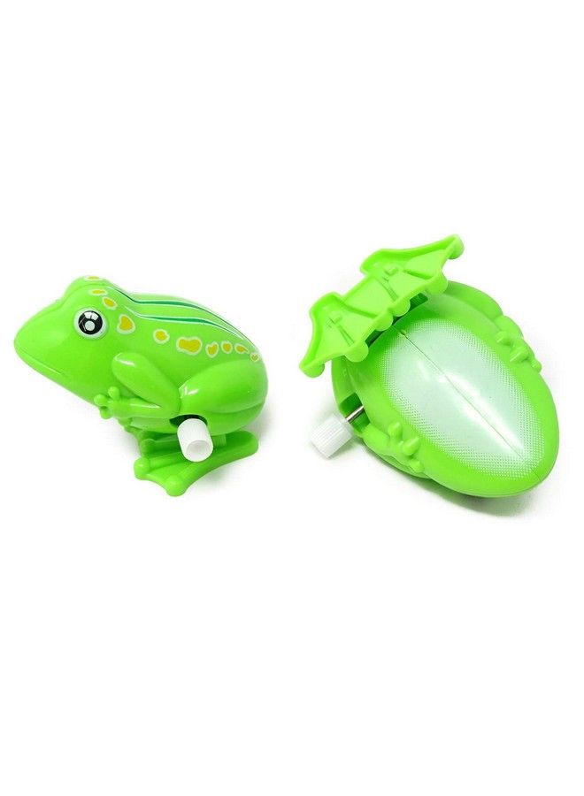 HONBAY 2Pcs Cute Nostalgic Jumping Frog Toys With Clockwork - Image 4
