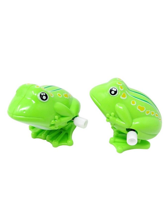 HONBAY 2Pcs Cute Nostalgic Jumping Frog Toys With Clockwork - Image 5