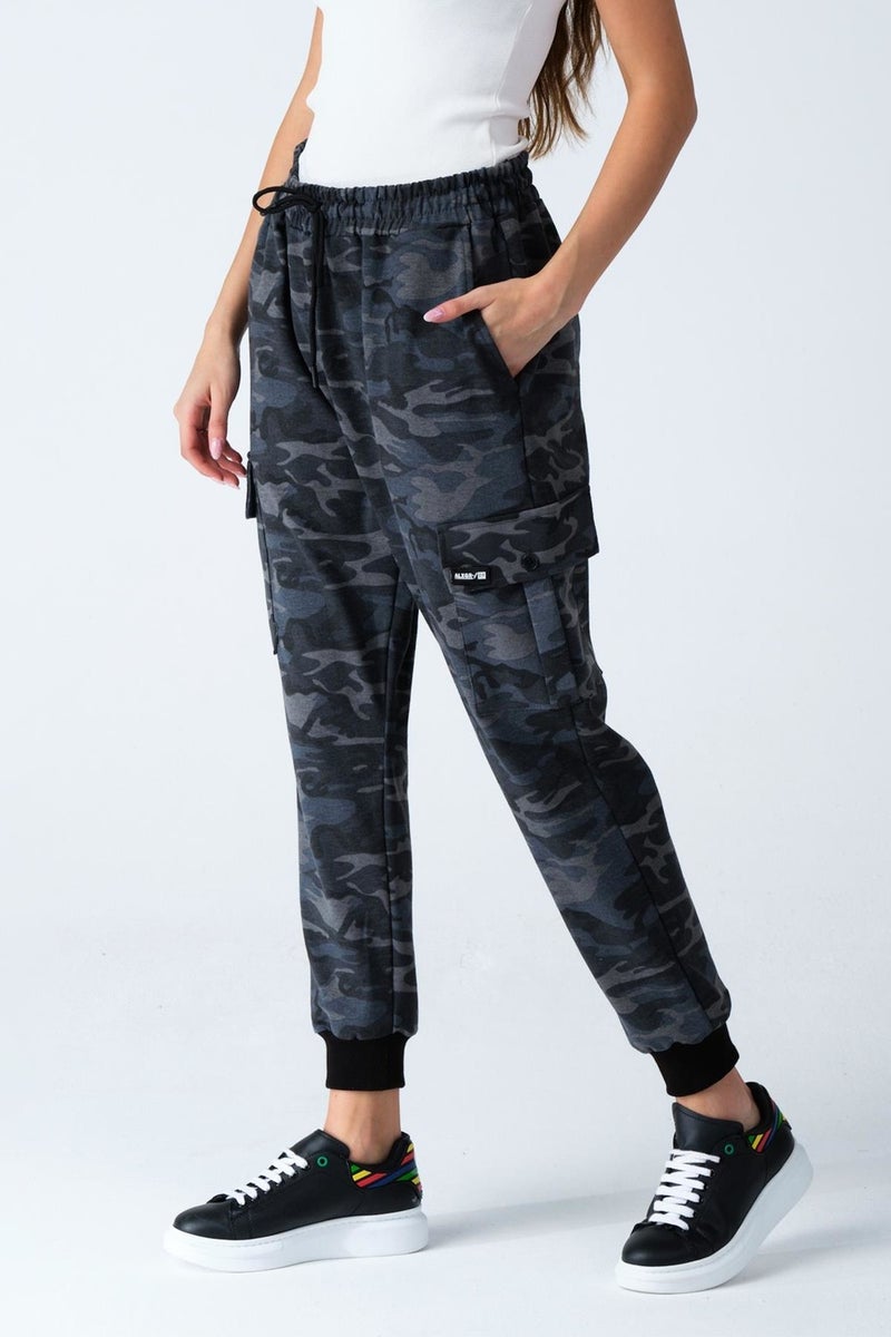 Alexander Gardi Camouflage Patterned Pocketed Sweatpants (E21-72100)  - Image 1