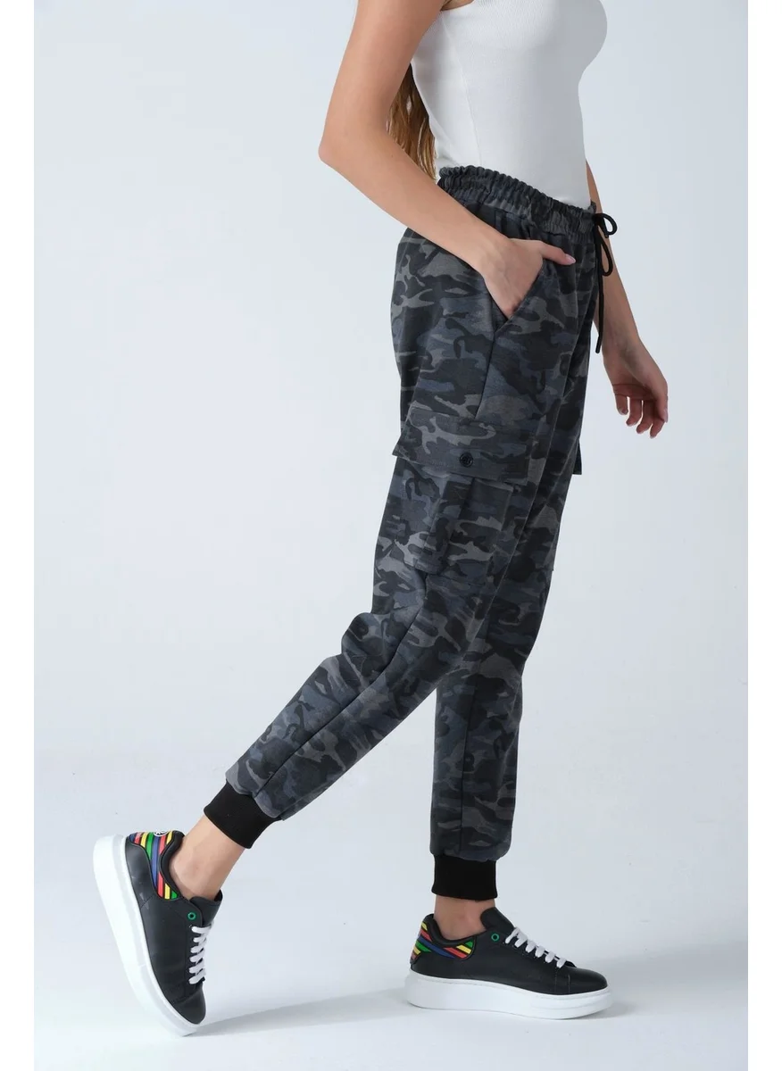 Alexander Gardi Camouflage Patterned Pocketed Sweatpants (E21-72100)