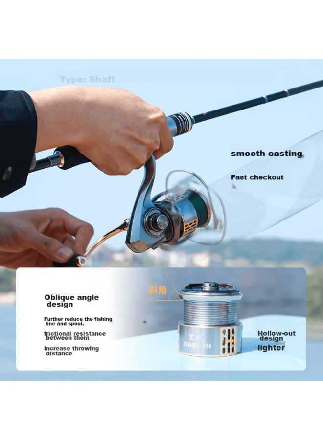 Gw 1500 Model Spinning Reel Ultra-light Fishing Reel For Fishing, Rock Fishing, And Light Line Fishing Tackle - Image 2