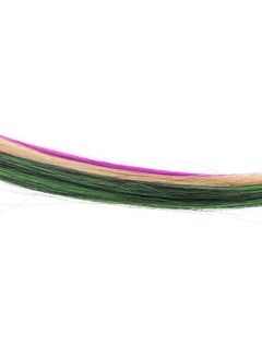 SWACC SWACC 12 Pcs Straight One Color Party Highlights Clip on in Hair Extensions Colored Hair Streak Synthetic Hairpieces (Ombre 12 Colors)  - Image 4