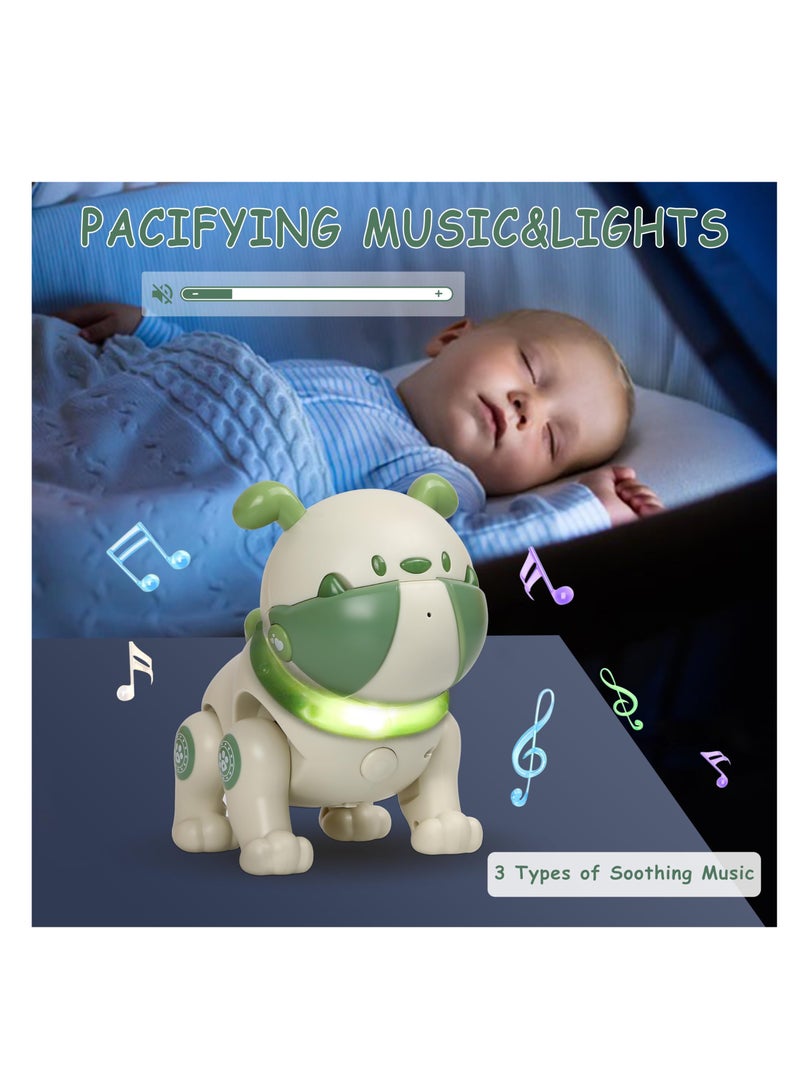 SYOSI Robot Dog Toy for Kids, Remote Interactive Electronic Pets with Interactive Touch Sensors, LED Lights, Recording, Smart Dancing Walking RC Robot Puppy Dog for Kids Over 3, Green  - Image 3