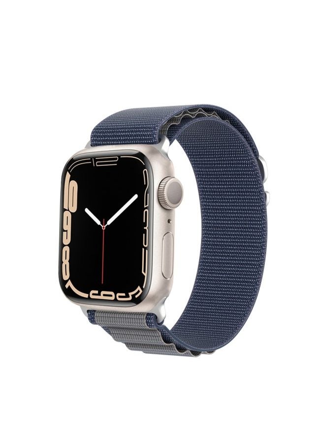 Replacement Strap For Apple Watch SE 2023 40mm DUX DUCIS GS Series Nylon Loop Watch Band Blue