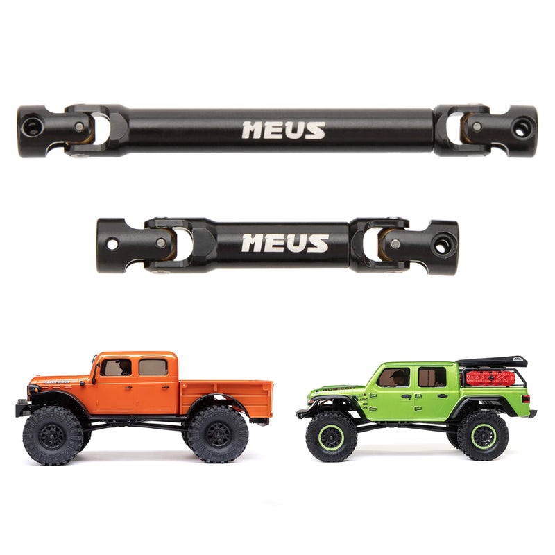 MEUS RACING SCX24 Driveshaft Center Drive Shaft for Axial 124 SCX24 Gladiator Black - Image 3