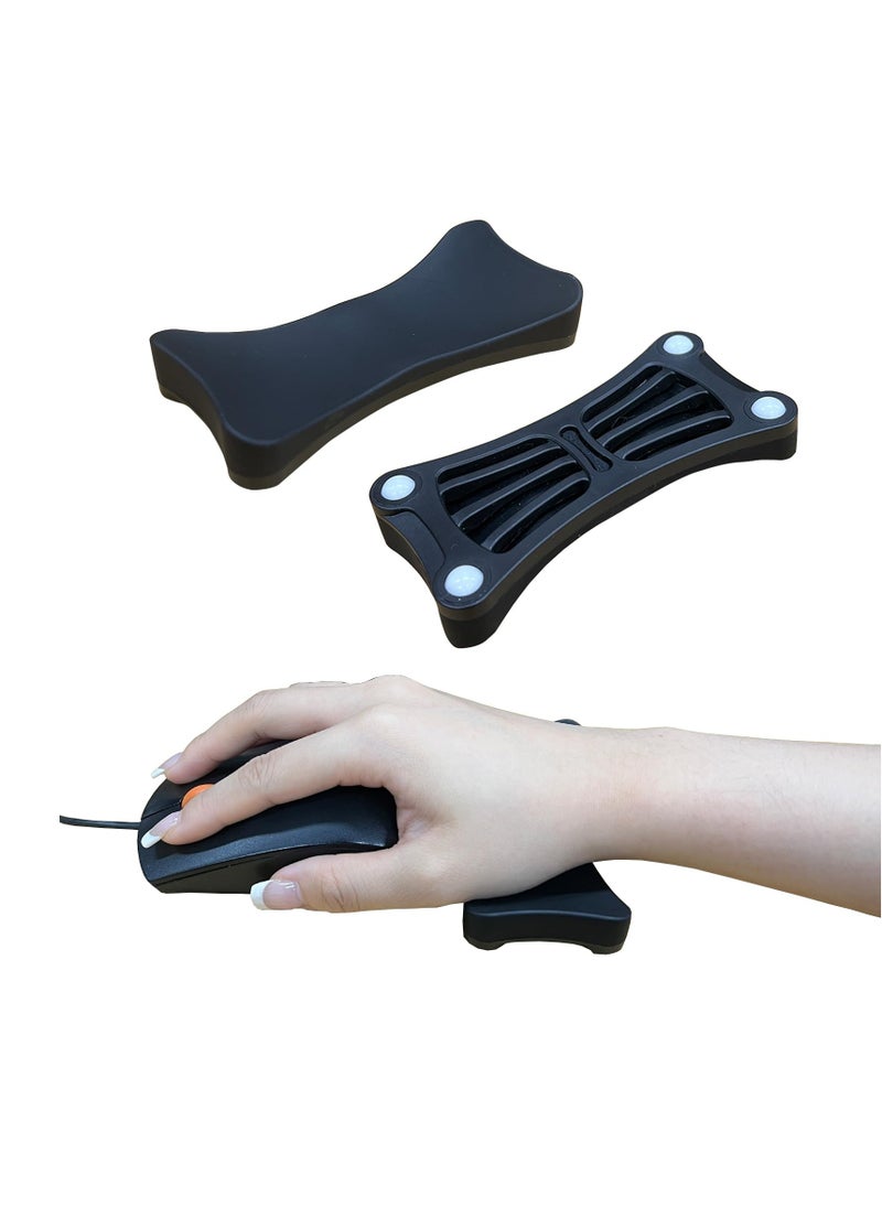 Excefore - Ergonomic Gliding Palm Rest, Sliding Wrist Pad with 4 Scroll Wheels, Moves with Mouse, Carpal Tunnel Relief, Typing Support for Computer, Laptop, Mac, Lightweight Office Aid - Image 1