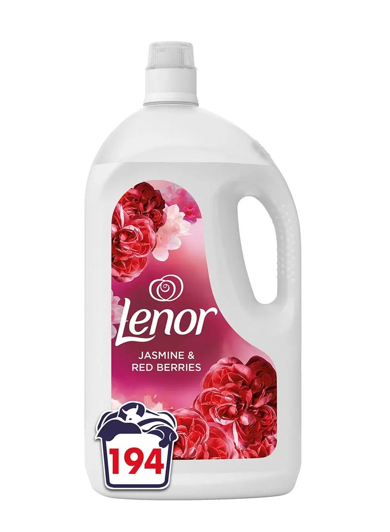 Lenor Concentrated Long lasting Baby Fabric Softener in Ruby Jasmine Fragrance 3.88L Comfort Formula For Cloth 194 Washes - Image 1