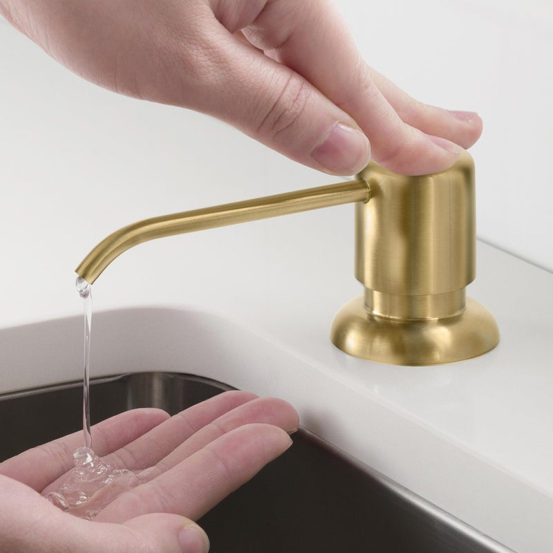 KRAUS Boden Kitchen Soap and Lotion Dispenser in Spot Free Antique Champagne Bronze, KSD-53SFACB - Image 3