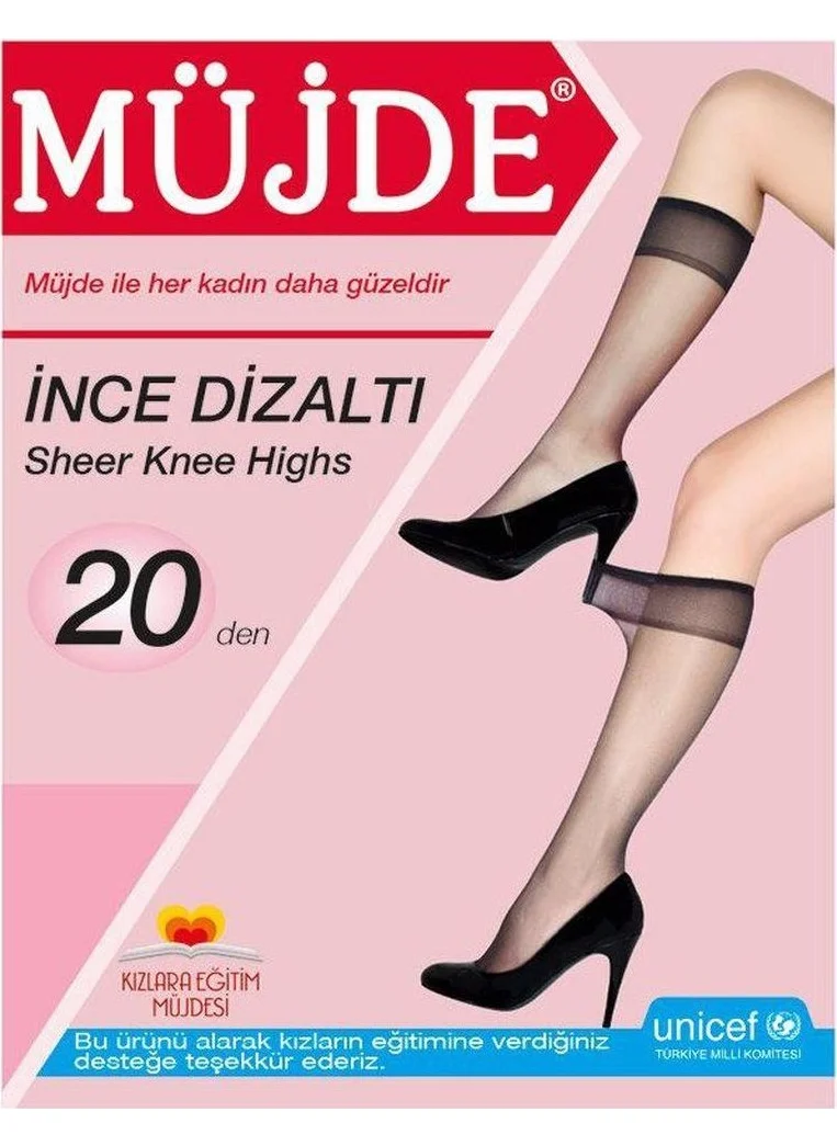 Müjde 3 Pcs Knee Length Trousers Socks 20 Denier