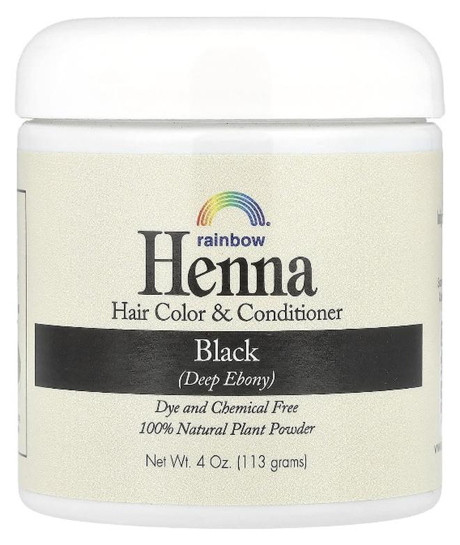 Rainbow Research, Henna, Hair Color & Conditioner, Black, 4 oz (113 g) - Image 1