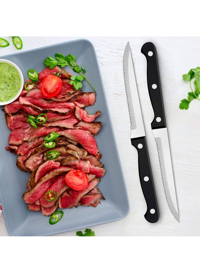 LIANYU LIANYU 77-Piece Silverware Flatware Set for 12, Plus Steak Knives and Serving Utensils, Stainless Steel Flatware Cutlery Set, Eating Utensils Tableware with Scalloped Edge, Dishwasher Safe  - Image 5