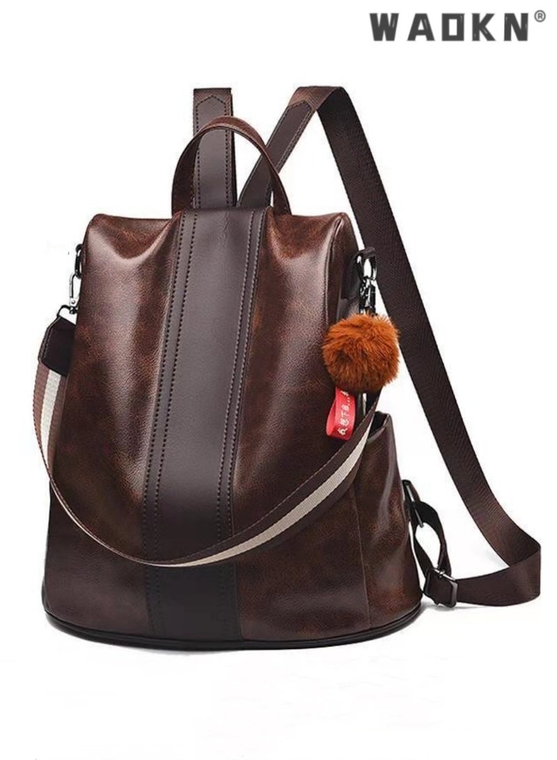 WAOKN Women's Backpack Purse，Premium Waterproof Nylon Construction, Ultra-lightweight Rucksack Shoulder Bag with Additional Practical Features  - Image 1