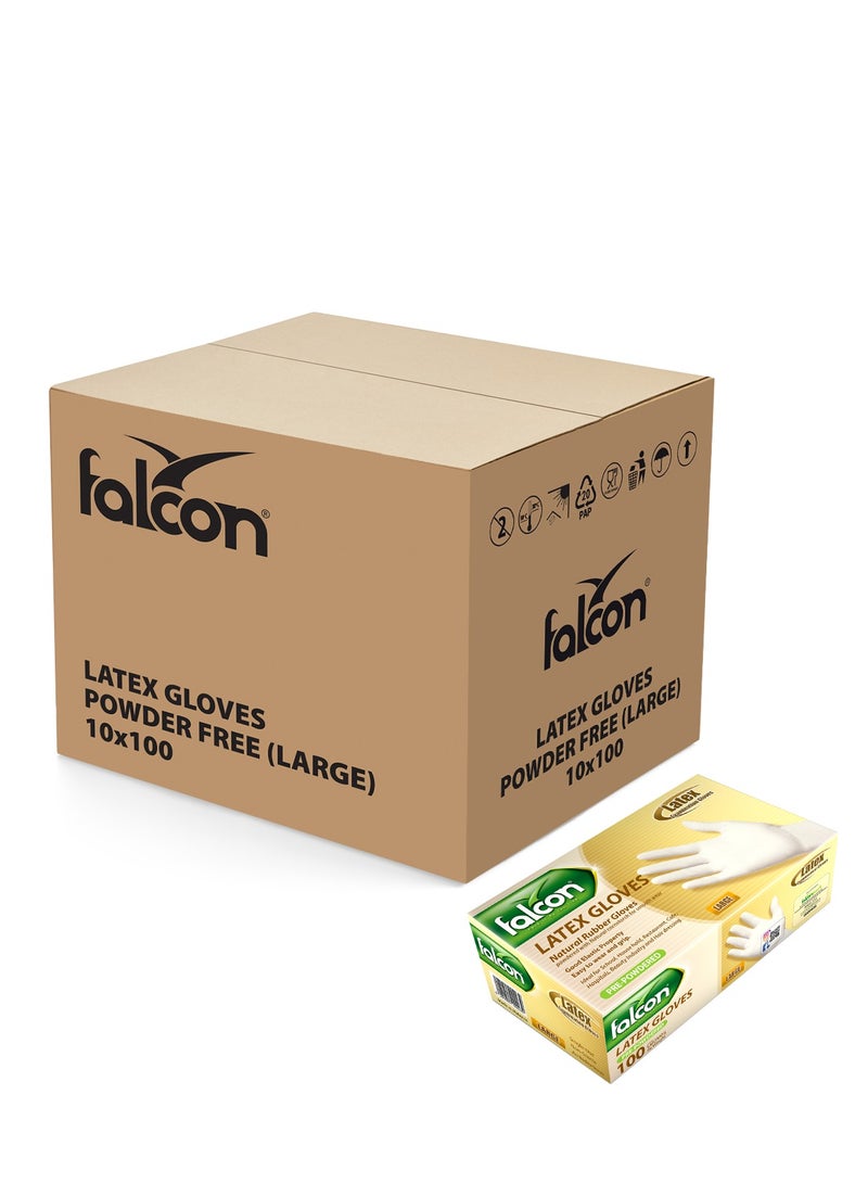 FALCON LATEX GLOVES (L)-1000 PC - Image 1