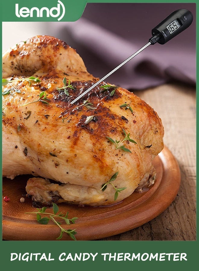 لينند مقياس حرارة رقمي للحلوى من LENND، قراءة فورية للمطبخ، مقياس حرارة للطهي، وقارئ درجة الحرارة، ومُحرك في واحد، مادة آمنة غذائيًا وخالية من مادة BPA - Image 3