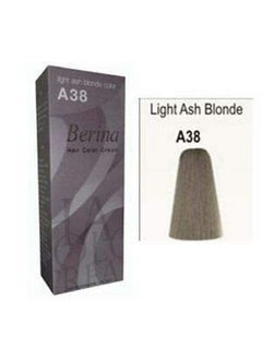 Berina Permanent Hair Dye Color Cream A38 Light Ash Blonde Color Made In Thailand.(By Ppr)  - Image 4