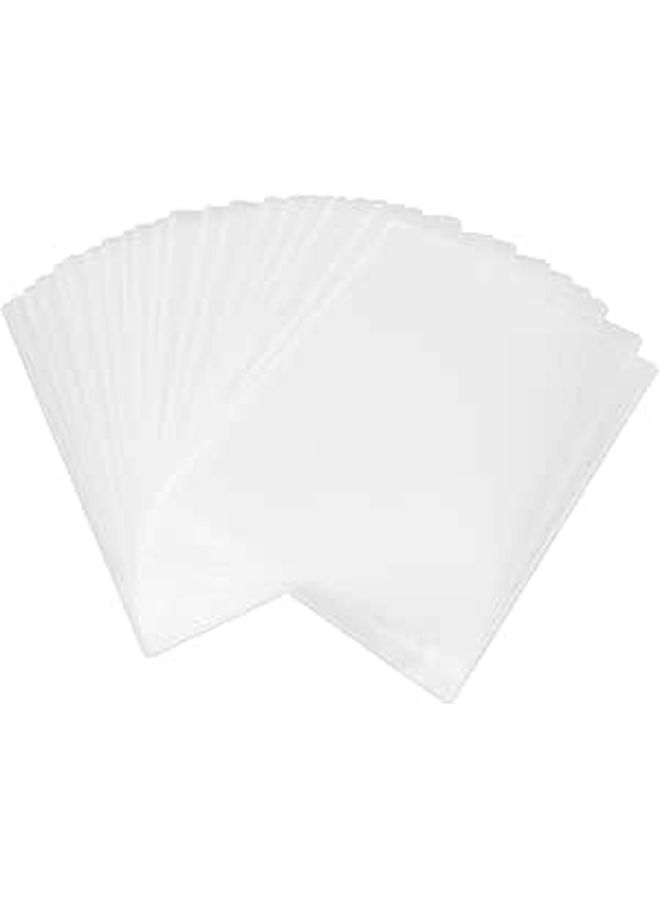 Rigid Hard Plastic Card Protectors 20pcs 8.5x11 Inch PVC Sheet Sleeves for Document Storage - Image 1