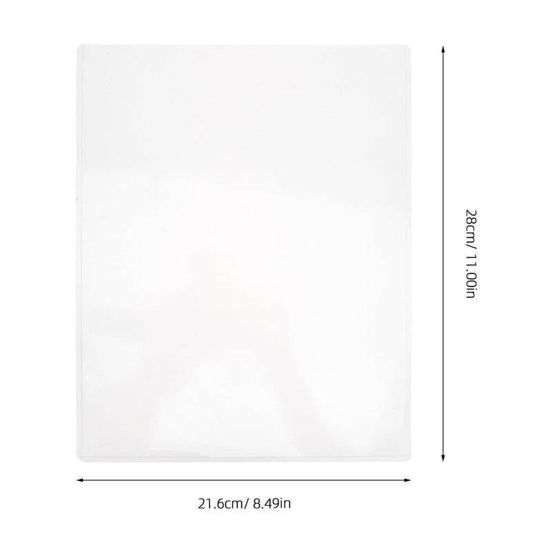 Rigid Hard Plastic Card Protectors 20pcs 8.5x11 Inch PVC Sheet Sleeves for Document Storage - Image 3